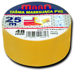 Maan Taśma Lakiernicza Żółta PCV 38mm